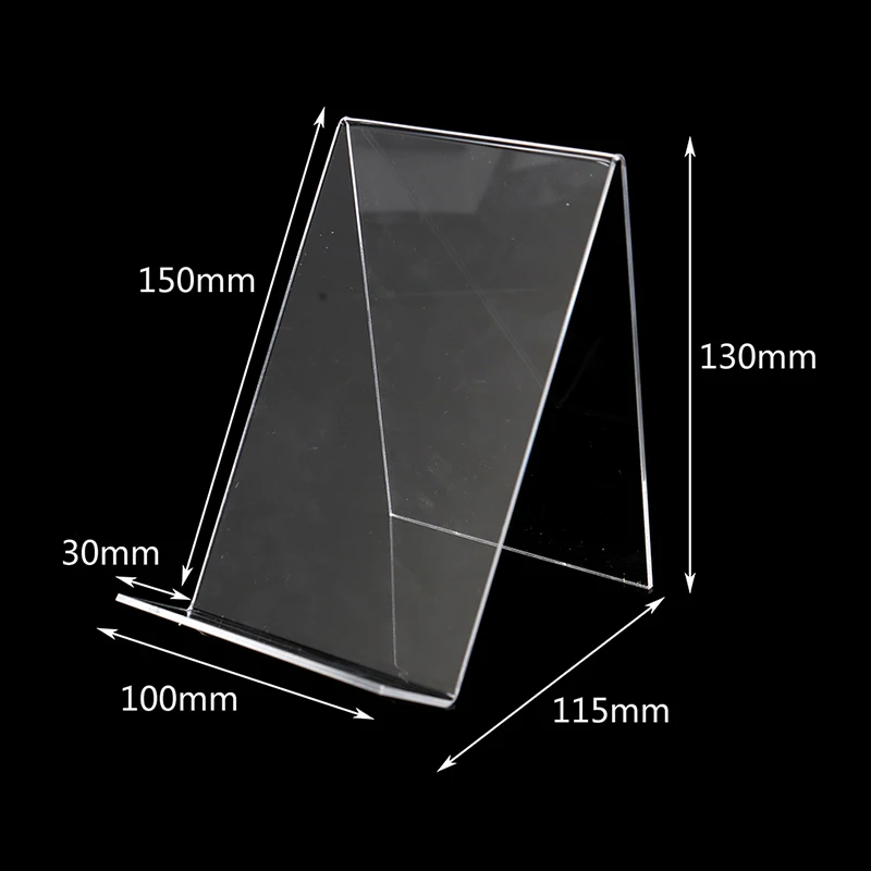 NEW Acrylic Book Display Stand Photo Frame Brochure Artwork Holder Organizer Product Display Stand School Office Accessories