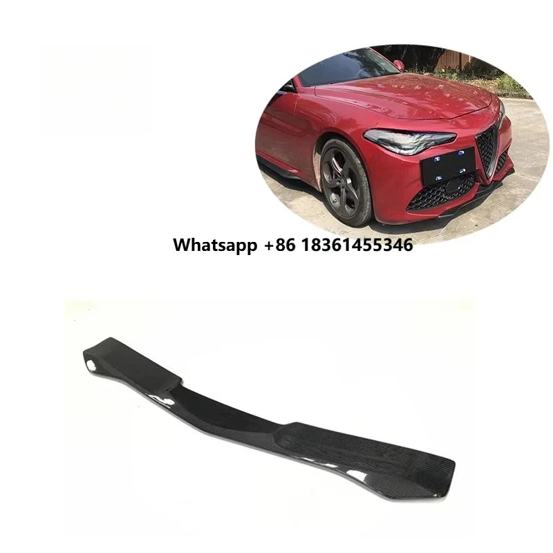 

Накладка на передний бампер и нижний спойлер QV Style из карбона, новое состояние, Sport 17-19