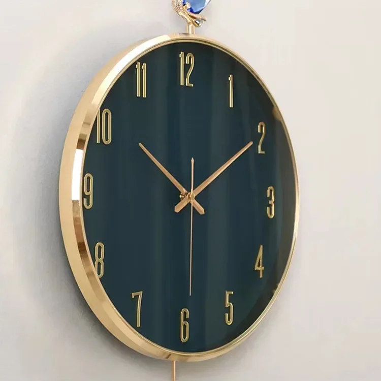 Creative wall clock, living room high sense, modern simple light luxury home fashion wall pendulum
