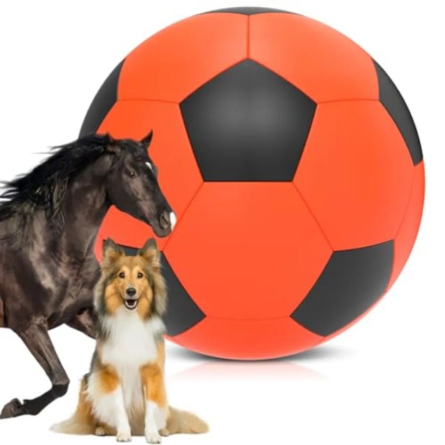 

Herding Ball for Dogs 25 inch Dog Balls Giant Dog Toys Horse Toy Herding Ball for Australian Shepherd Orange