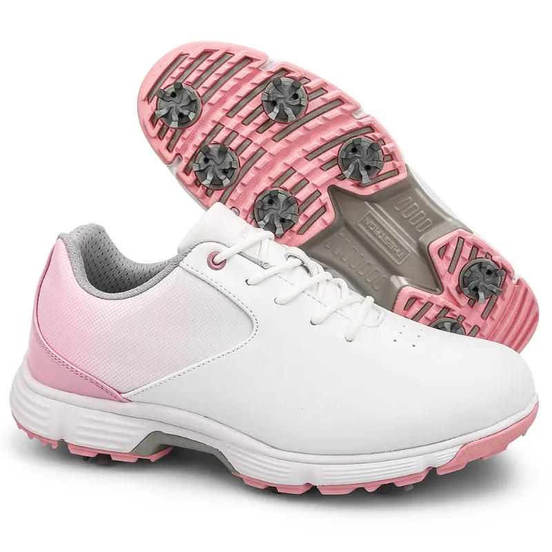 

2024 Fashion Brand Golf Shoe Women Comfortable Anti-Slippery Gym Sneakers Hard-Wearing Sport Shoe Outdoor Studded Golf Training