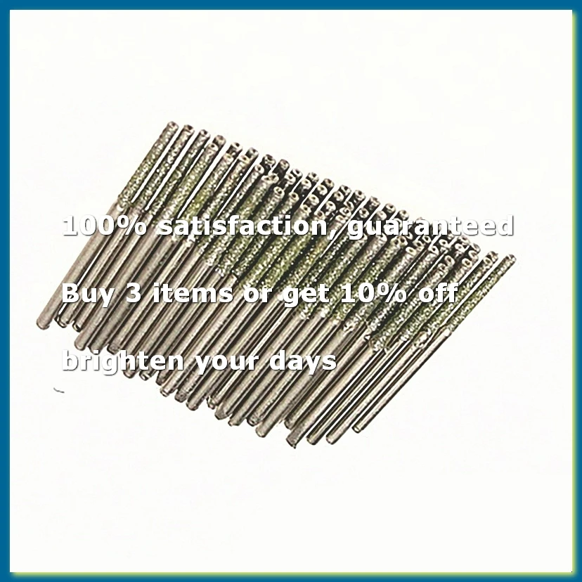 100Pcs 2.0MM Ultra-Long Diamond Drilling Bits Emery Diamond Abrasive Bits Peeling Needle A Type Teeth Grinding Burr