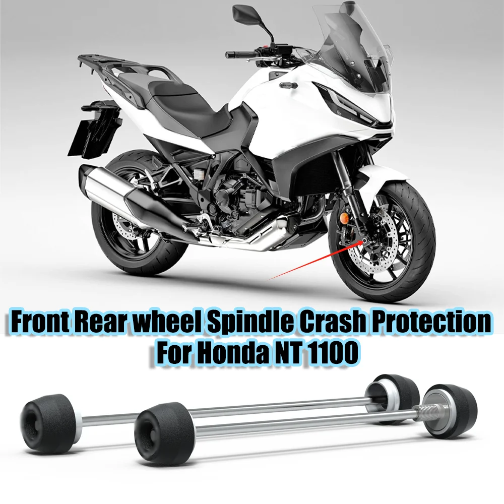 For Honda NT 1100 nt1100 2022-2023 Motorcycle Front & Rear wheel Spindle Crash Protection Kit