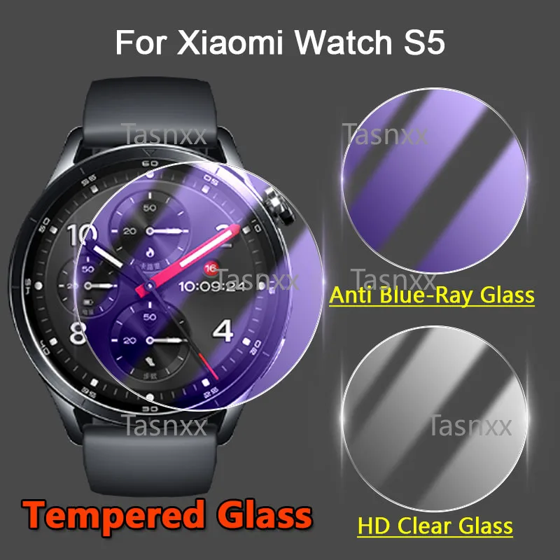 

Screen Protector For Xiaomi Watch S5 S4 Sport S3 41mm 46mm 47mm 2.5D 9H Clear / Anti Blue-Ray Tempered Glass Protective Film
