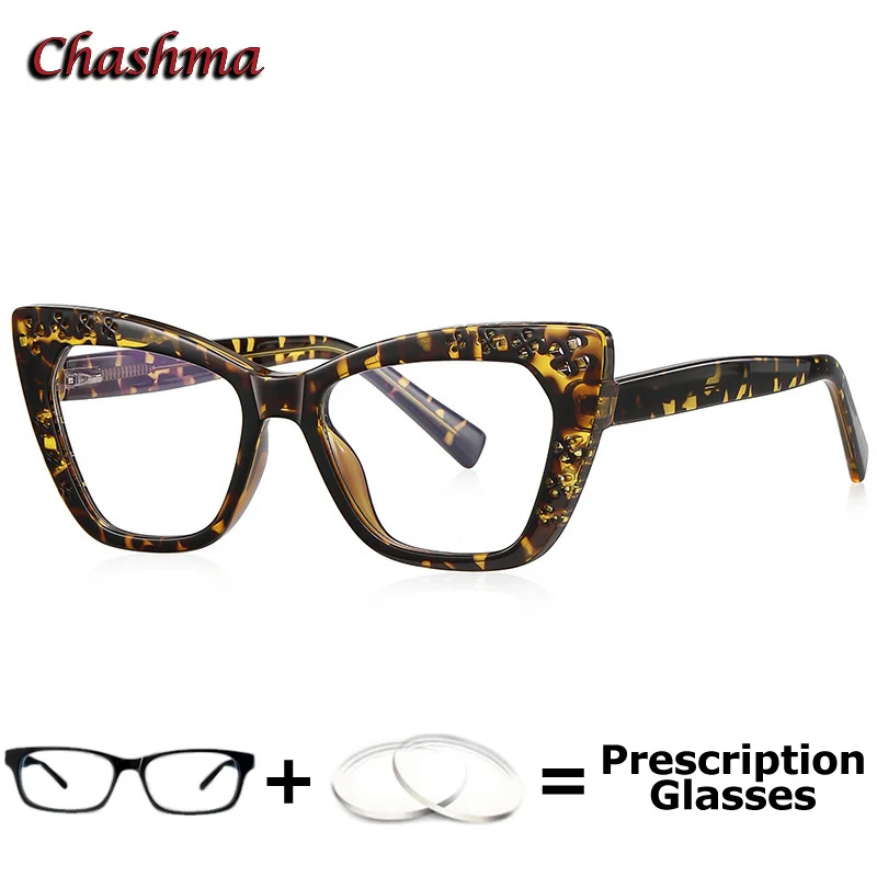 

Women Prescription Lenses Optical Myopia Glasses Red Cat Eye Transparent Computer Working Progressive Eyewear Light Frame Teens