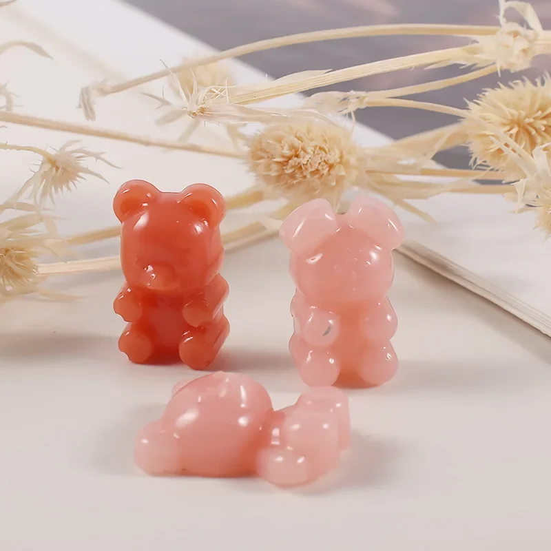 HandmadeEpoxy Resin Mold Mini 45-even Little Bear Rabbit Mouse Lacquer Wax Granules Soft Candy Mold Little Bear Silicone Mold