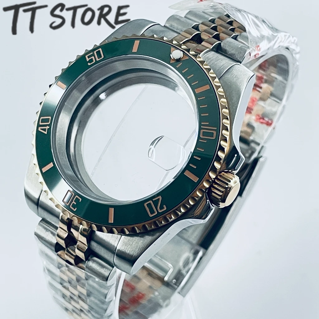

40mm Silver Rose Gold Watch Unisex NH34 NH35 NH36 NH38 NH39 ETA2824 PT5000 Movement Ceramic Bezel Sapphire Case Sub Dial