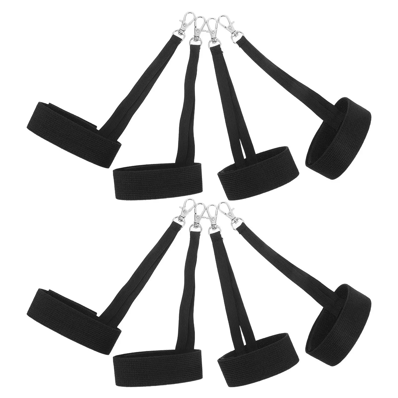 

2Pairs Black Ski Glove Safety Strap Wrist Lanyard Elastic Anti-Lost Glove Keeper for Men Women Skiing Snowboard Outdoor Winter