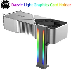 Magnetic GPU Graphics Card Bracket VGA Holder Support Jack Desktop Computer Case 5V 3PIN RGB ARGB Aura Sync Video Card Stand