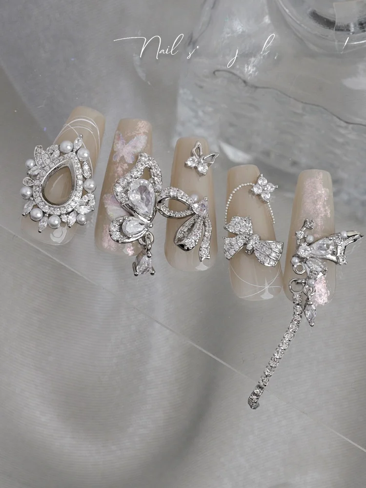 جديد مسمار الفن زركونيا مجوهرات كريستال القلب قلادة مسمار ملصقات الماس جزءا لا يتجزأ من المعادن الحب القرد مسمار الديكور #2