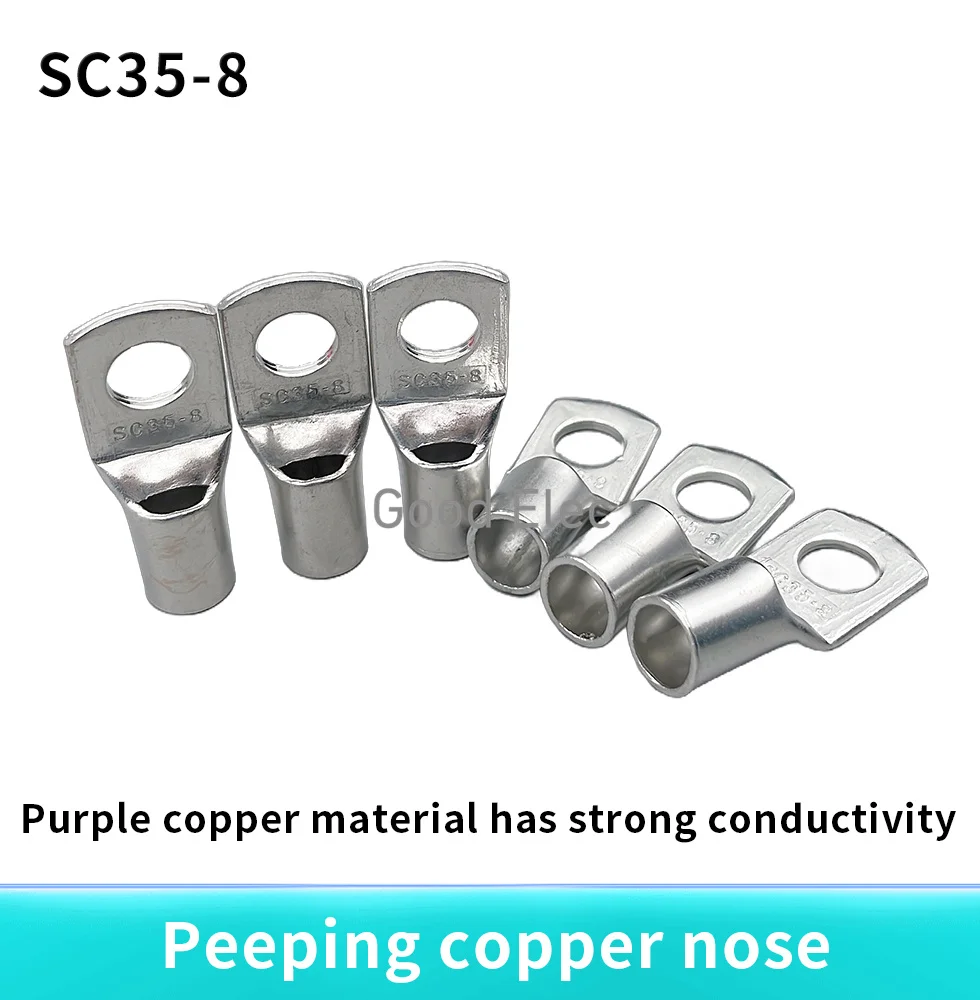 SC35-8 Bolt Hole Tinned Copper Cable lugs Battery Terminals 35mm wire