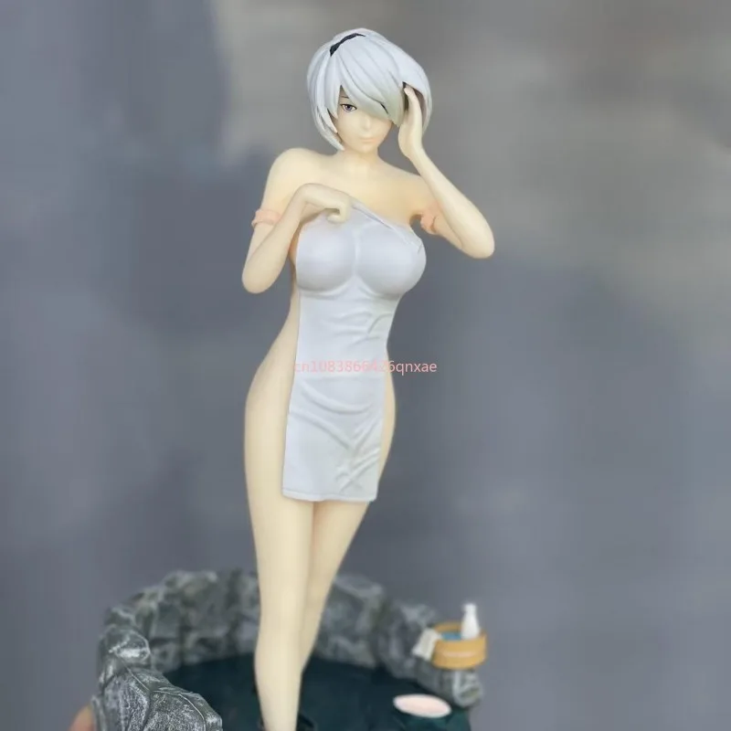 In Stock Miner House Mechanical Age Nier 2B Miss Sister Bathing Scene Figure Toy Gift Collection