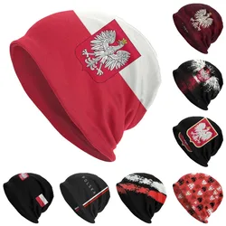 Kingdom Of Poland Flag Bonnet Beanie Knitting Hats Men Hip Hop Unisex Polska Coat Of Arms Warm Winter Skullies Beanies Caps