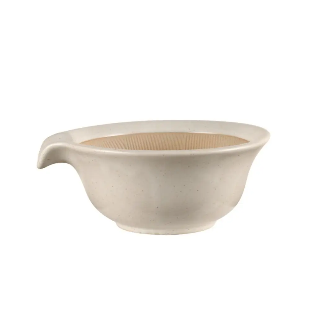 Practical Ceramic Grinding Bowl Rod Set Durable Multifunctional Rice Paste Bowl Manual Garlic Mortar Pestle Pedestal Bowl