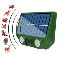 Solar Powered Ultrasonic Animal Driver 500mAh Outdoor Animal Deterrent USB Charging Animal Repellent Scarer for Garden Yard Farm