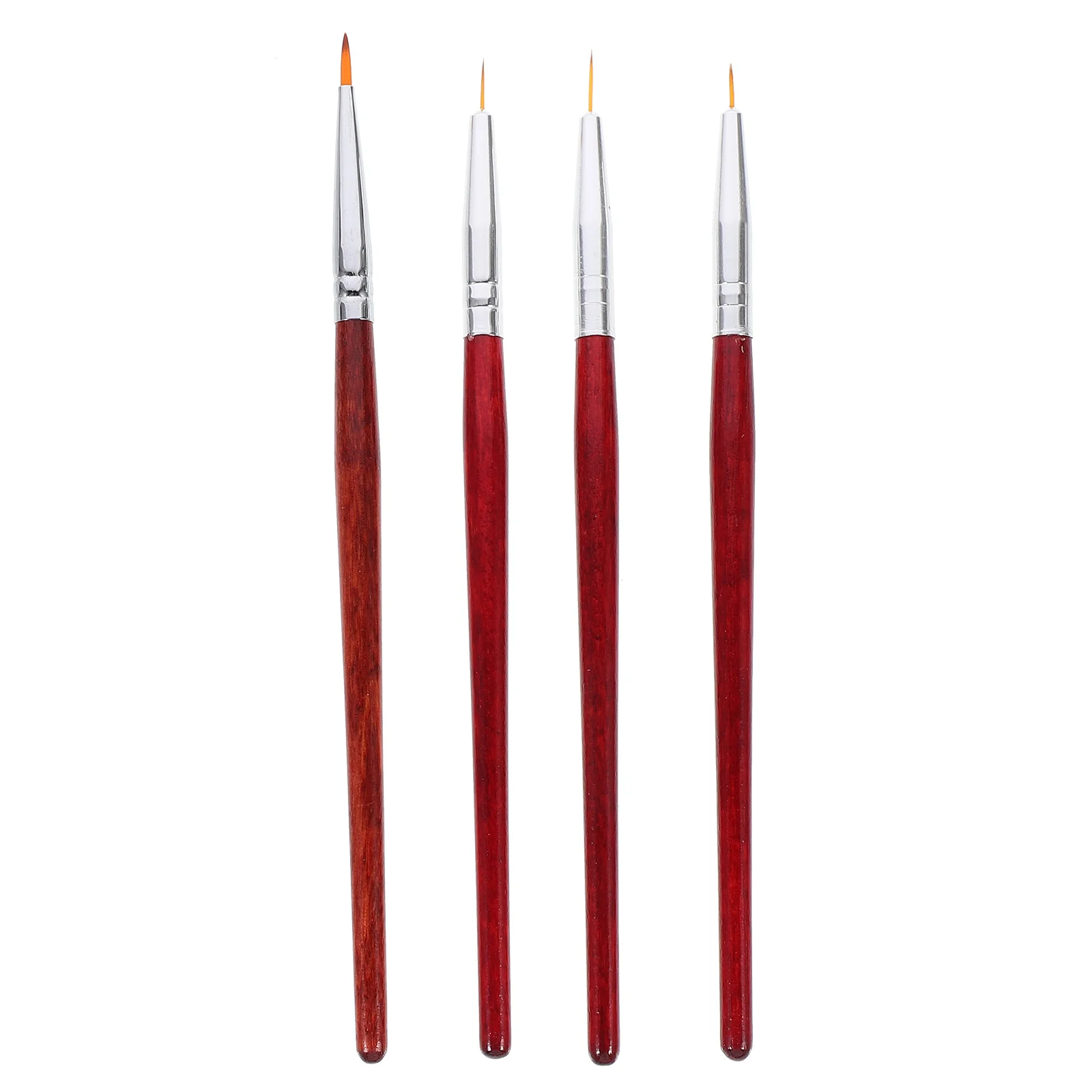 

4 Pcs Nail Art Pen Set Wooden H Salon Beauty Manicure Supplies DIY Paint Brush Professional Nails Accessories Nail Brush Kit