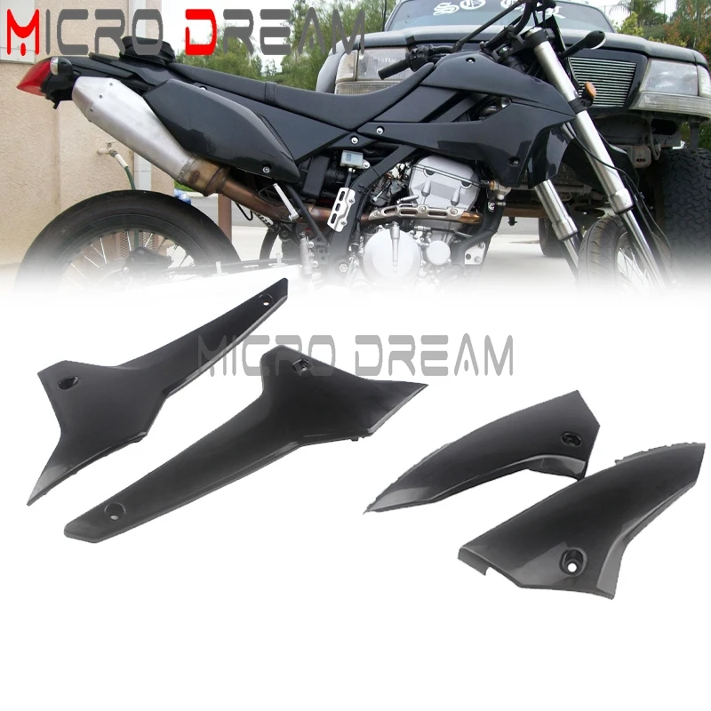 For Kawasaki KLX250 D-Tracker X 250 KLX250S KLX 250 Dirt Bike Radiator Shroud Guard Fuel Tank Side Panel Cover Black Plastic