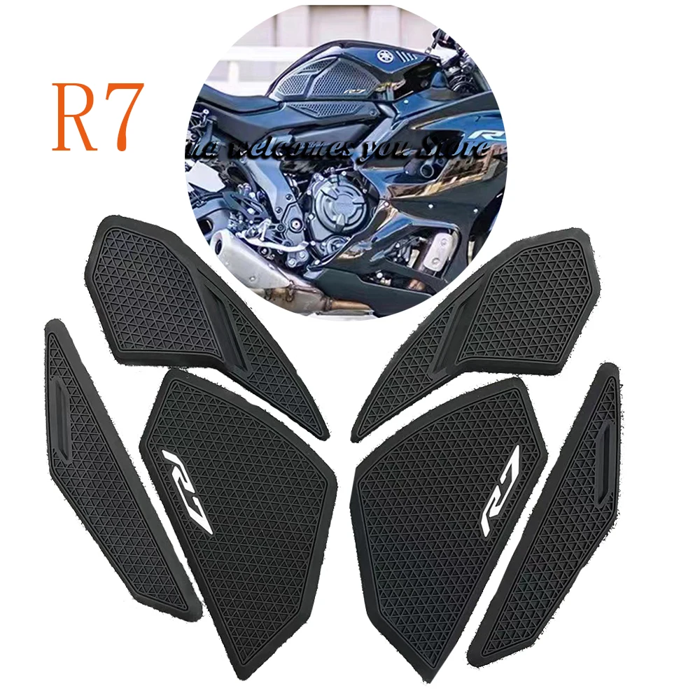 

For YAMAHA YZF-R7 2021-2022 motorcycle side fuel tank pad Tank pads Protector knee stickers Grip Traction Pad yzf r7 2022