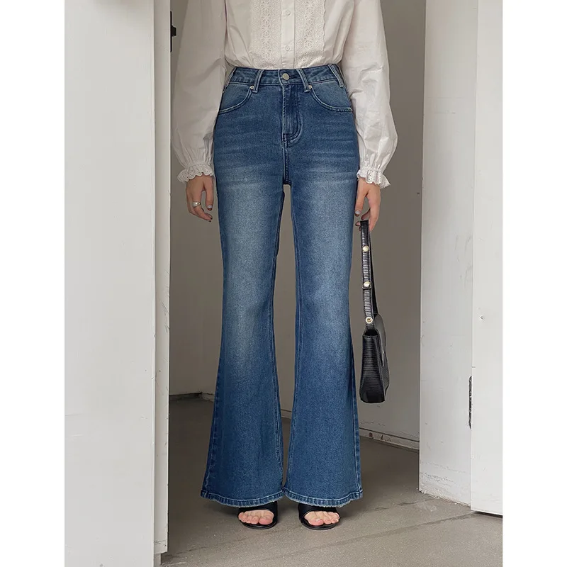 

2026 Summer New Denim Pants High Waist Cotton Jeans Fashion Trousers 90s Retro Style Standard Fit Micro Stretch High Waist