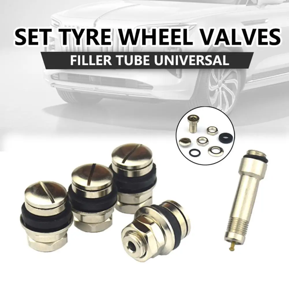 

4 шт., стержни клапанов для автомобильных шин, отверстие 11,5 мм, стелс-металлический болт, скрытые стержни клапанов с колпачками, аксессуары для шин автоконцентраторов