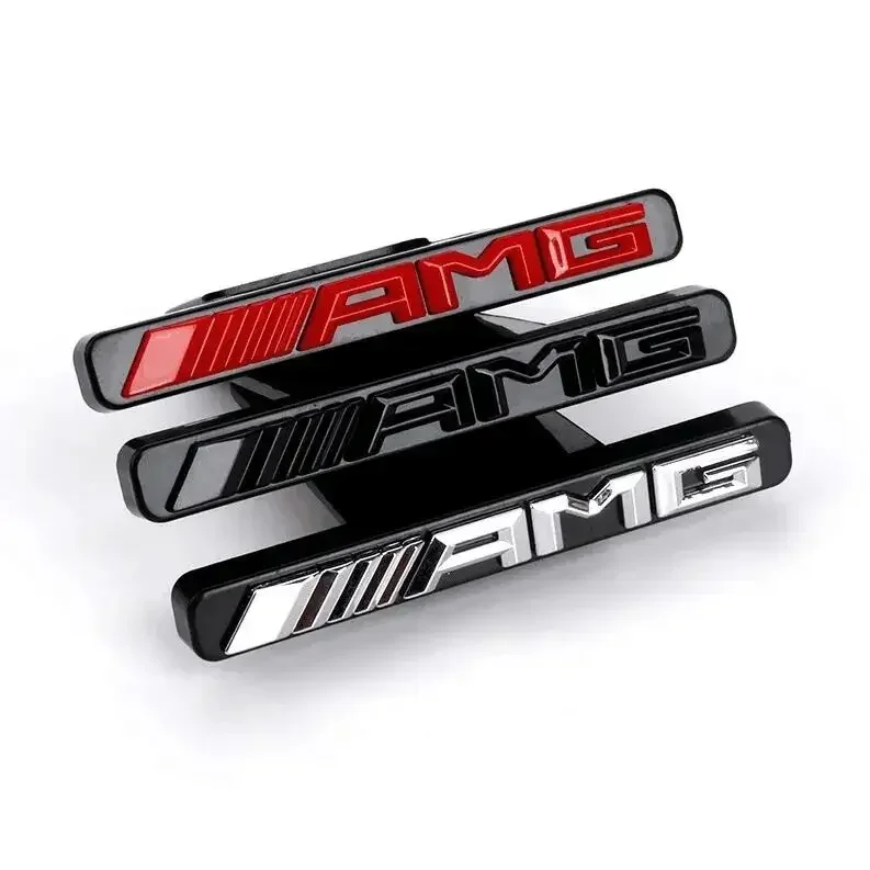 Hot 3d AMG Logo Emblem Car Front Grille Badge Car Styling For Mercedes Benz W124 W168 W169 W176 W177 W202 W203 W204 W205 W210 view 5