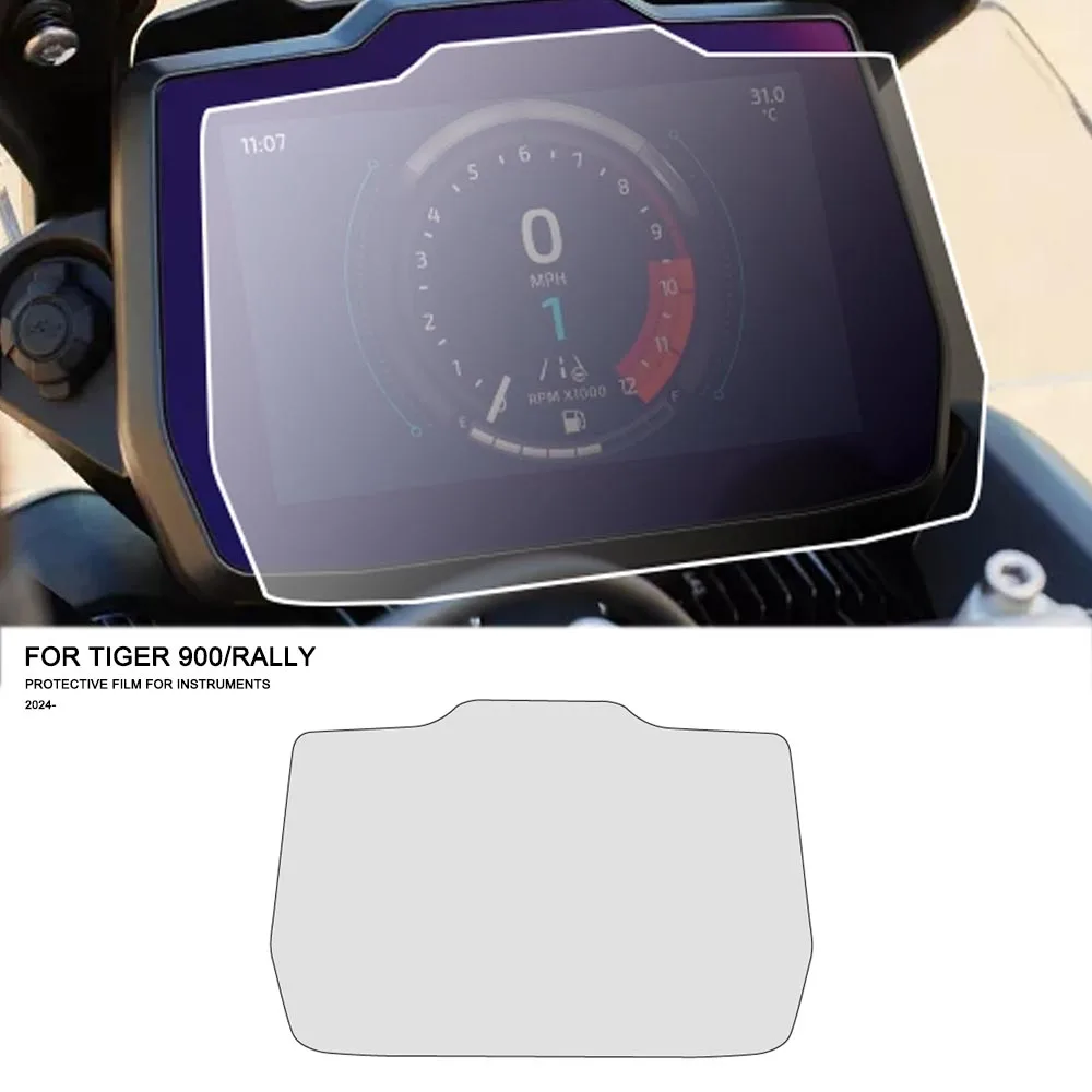 For Tiger 900 Accessories Scratch Cluster Screen Dashboard For Tiger900 Rally 2024 - New Motorcycle Protection Instrument Film