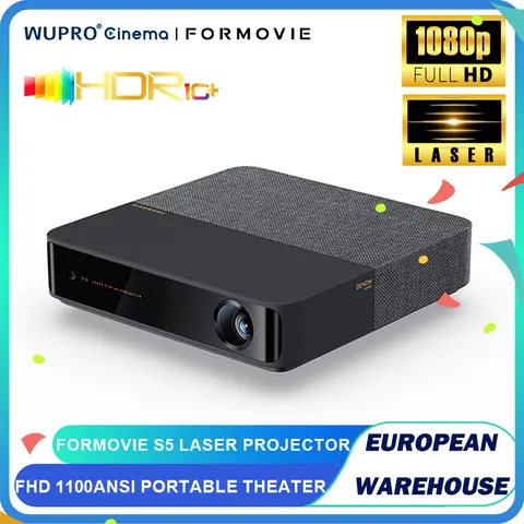 Formovie Fengmi S5 proyector láser 1080P FHD MEMC 1100ANSI lúmenes Netflix cine en casa portátil al aire libre Bluetooth proyector inteligente