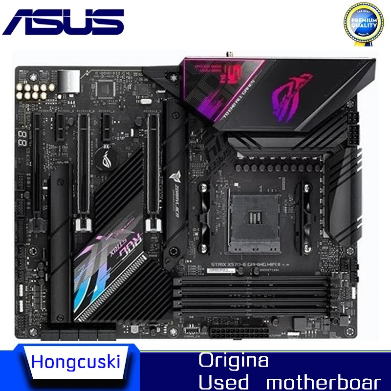 

Используется для материнской платы ASUS ROG STRIX X570-E GAMING II с разъемом AM4 DDR4 для AMD X570, оригинальная материнская плата PCI-E 4,0 m.2 sata3 для настольных ПК