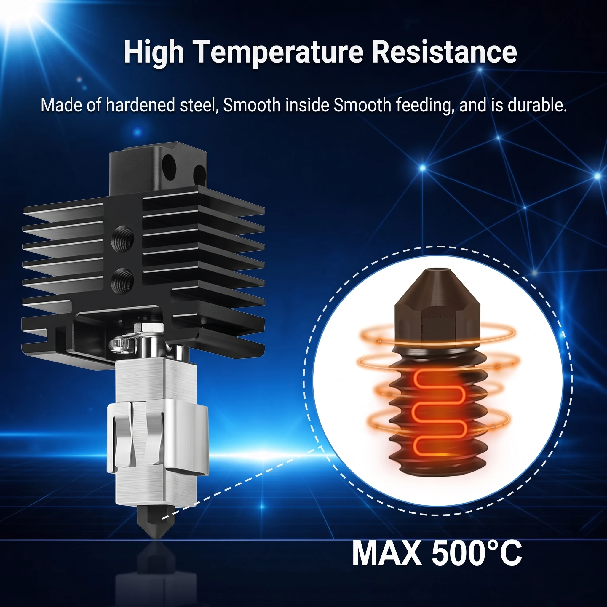 Усиленная латунная стальная на – обзор и цена 3D Printer Hotend Kit