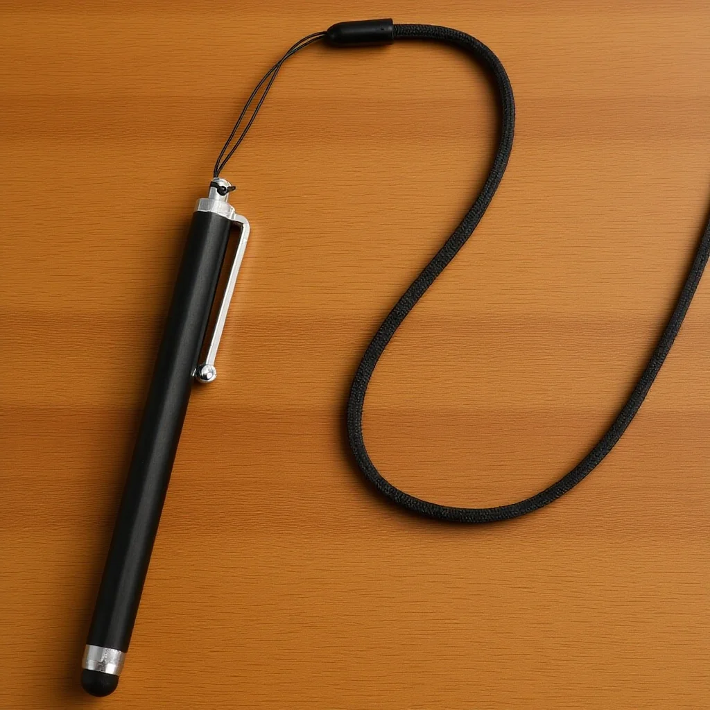 

5Pcs Capacitive Touch Screen Stylus Pen Metal Silicone 9Mm Tip Lightweight Anti-Lost Lanyard Fingerprint Protection for Phone