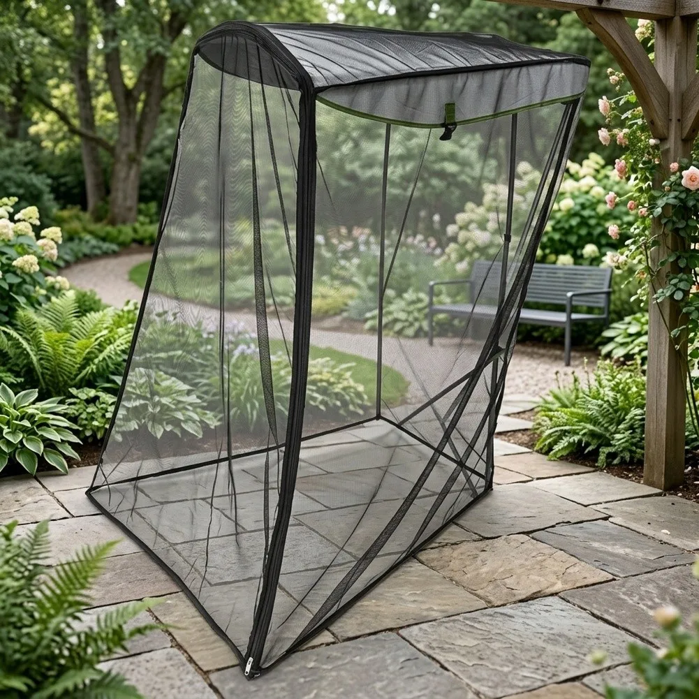 Mesh Net Cover for Canopy Chair to Block Flies and Insects While Providing Reliable Sun Shade for Outdoor Activities