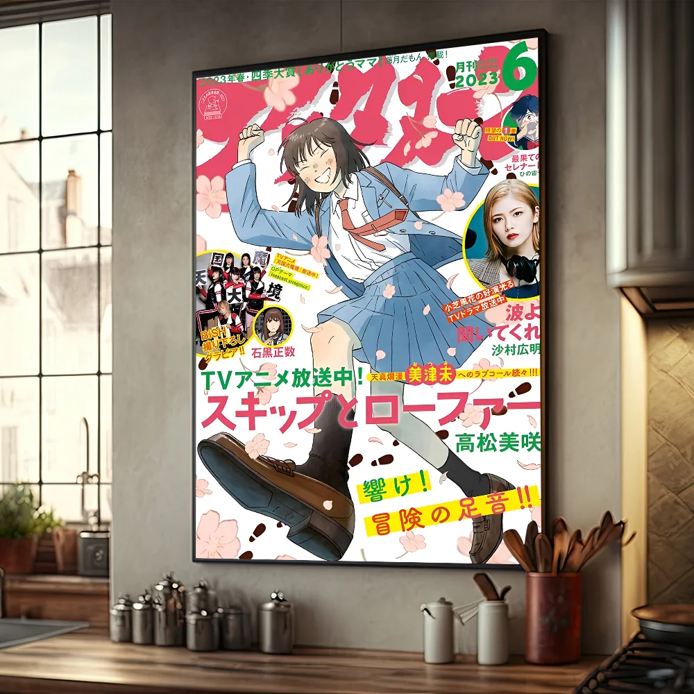 Skip And Loafer Anime  Vintage Posters Sticky Whitepaper Sticker DIY Room Bar Cafe Room Wall Decor