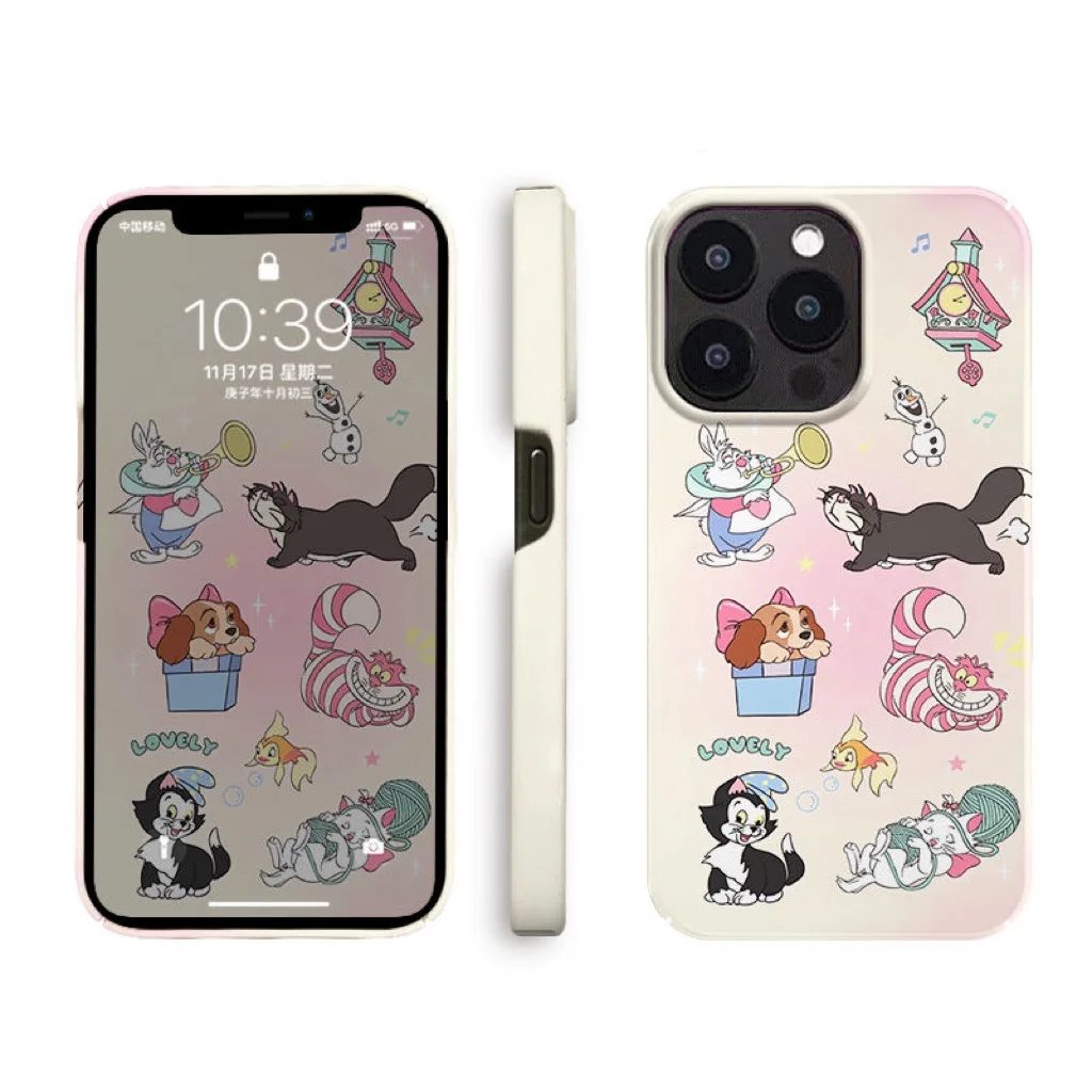 Ins Pink Knitted Cartoon Mary Dog Case for IPHONE 15PRO MAX 14 13 PRO 13 PRO MAX 15 15PLUS 15PRO Case Acrylic Hard Mobile Cases