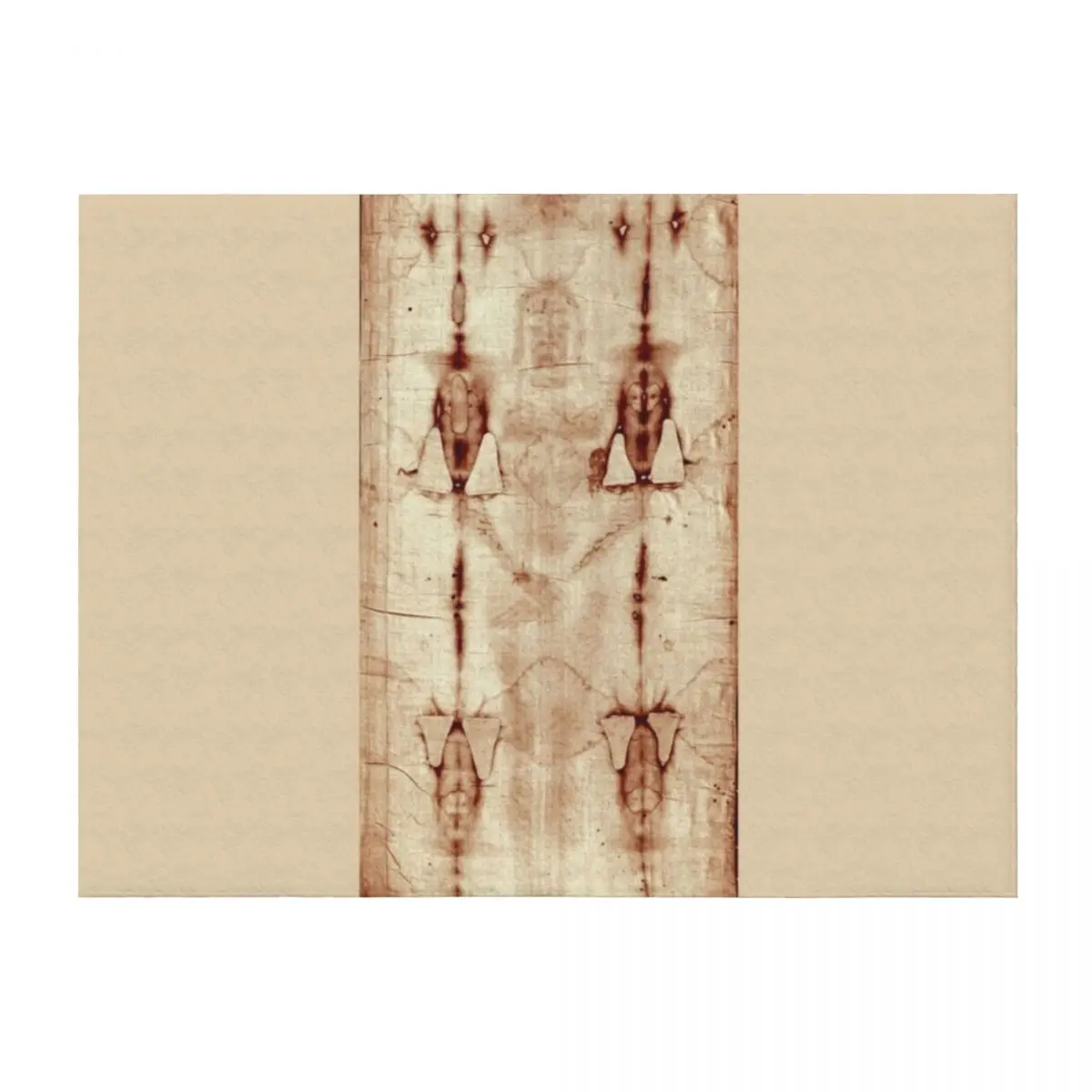 

Jesus Shroud of Turin Poster, Jesus Christ Throw Blanket Beautifuls Retros Soft Plaid Blankets