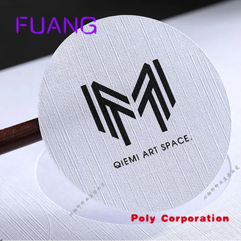 Zelfklevende Textuur Ronde Gouden Sticker Label Product Label Afdrukken Merk Label Sticker Voor Bakkoekje