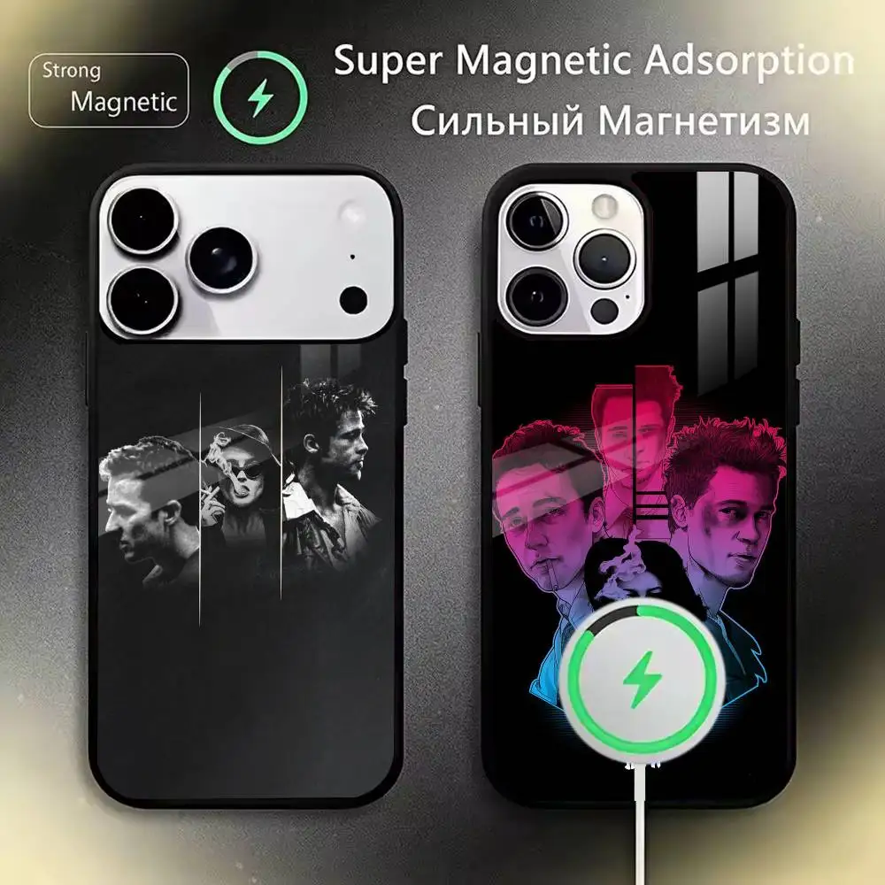 Film  Cool the Fight clubs Phone Case For iPhone 17,16,15,14,13,12,11Plus,Pro,Max for Magnetic Wireless Charging