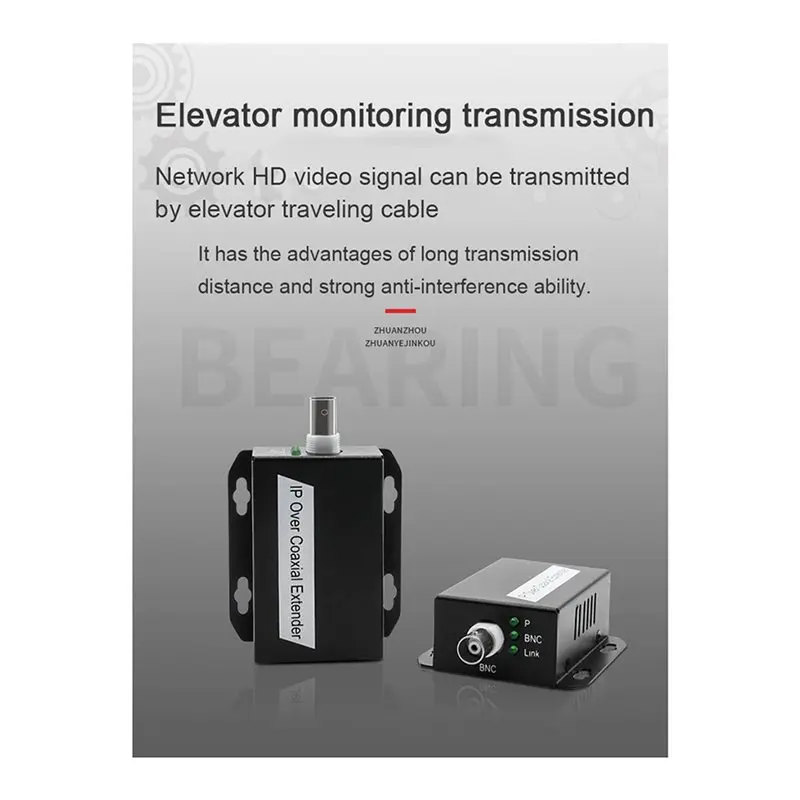 【NEWLY】6X IP Network To Coaxial Extender Transfer From Net Cable Transmission To Coax Line 500M Ethernet Converter For CCTV