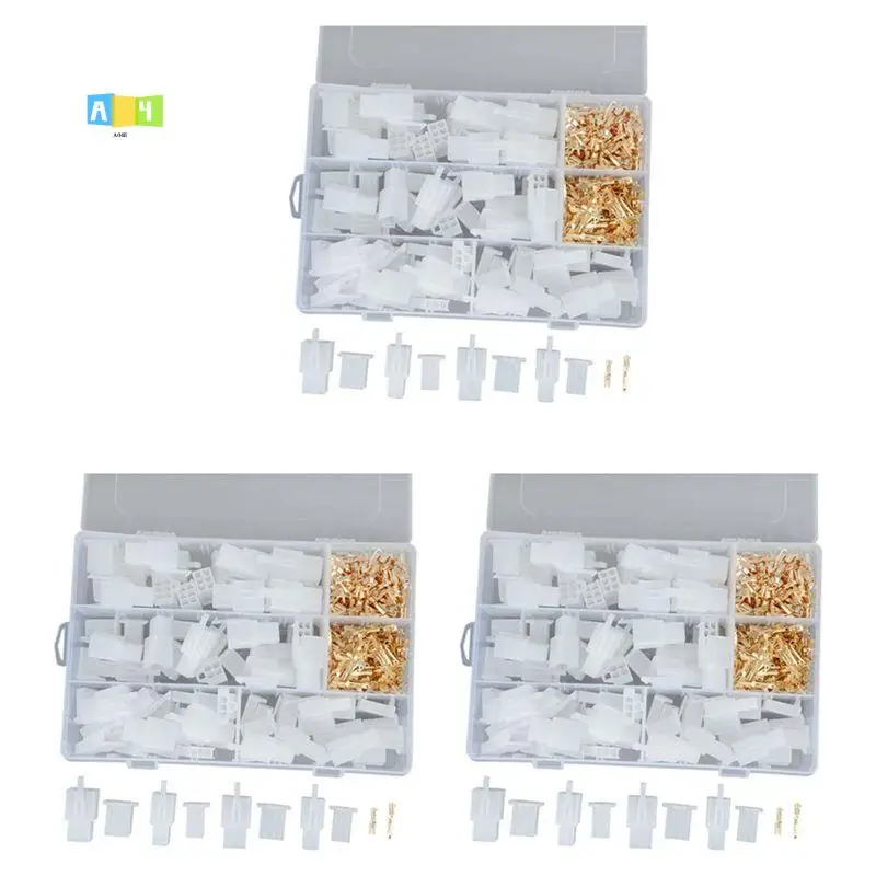 

A04E-3 Box 2 3 4 6 Pin Plug Connector Flat Plug Motorcycle Scooter Car