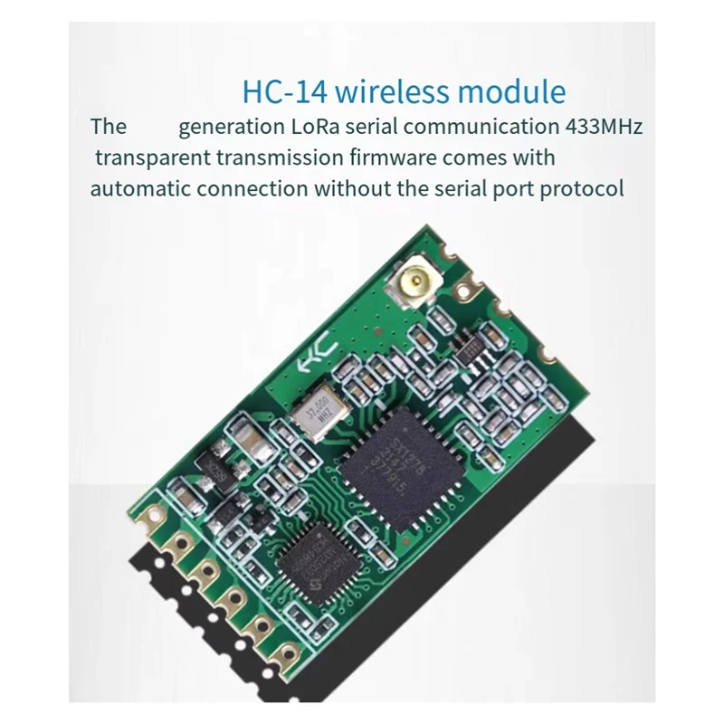 ABGN HC-14 وحدة لاسلكية 433 ميجا هرتز استقبال وإرسال 1 كجم نقل بيانات الاتصالات التسلسلية Si4438 الشبكات