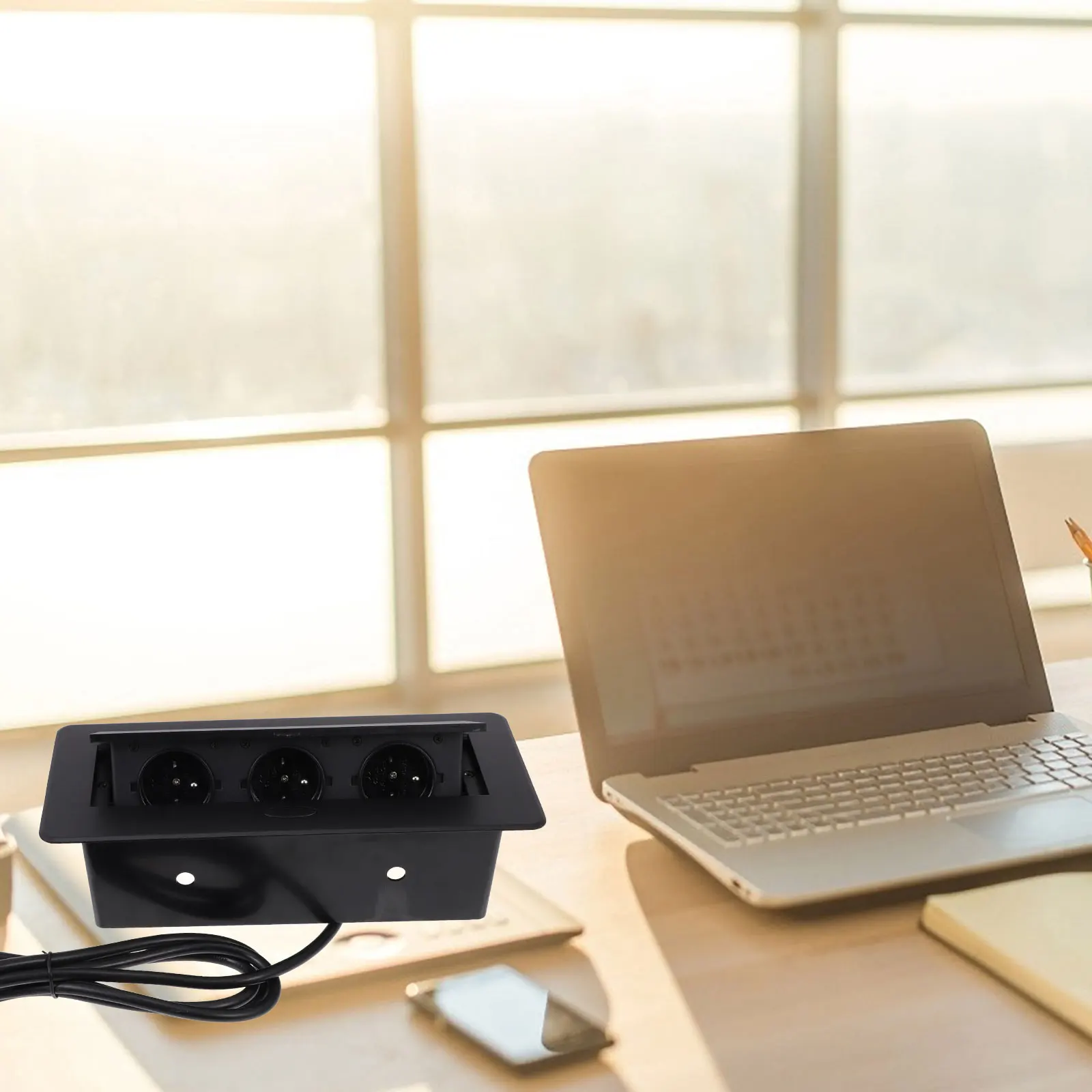 

Premium Desktop Socket Plug Power Hub Strip Multi Purpose Outlet Charging Sockets ABS EU Plug Socket Charging Station
