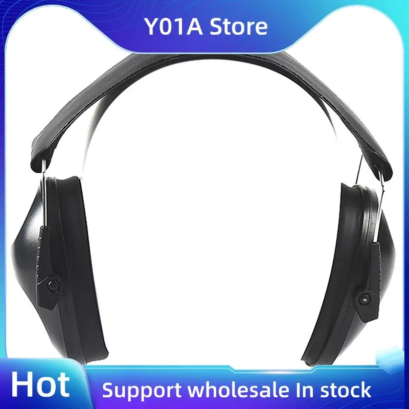 

Y01A 4X Noise-Canceling Earmuffs For Kids & Adults - Wireless, Adjustable Earmuffs For Workplace Hearing Protection Black