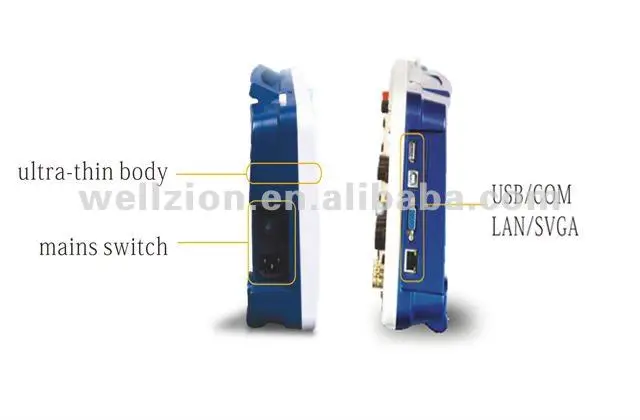 SDS8102 100MHz 2GS/s 8 inch display digital oscilloscope