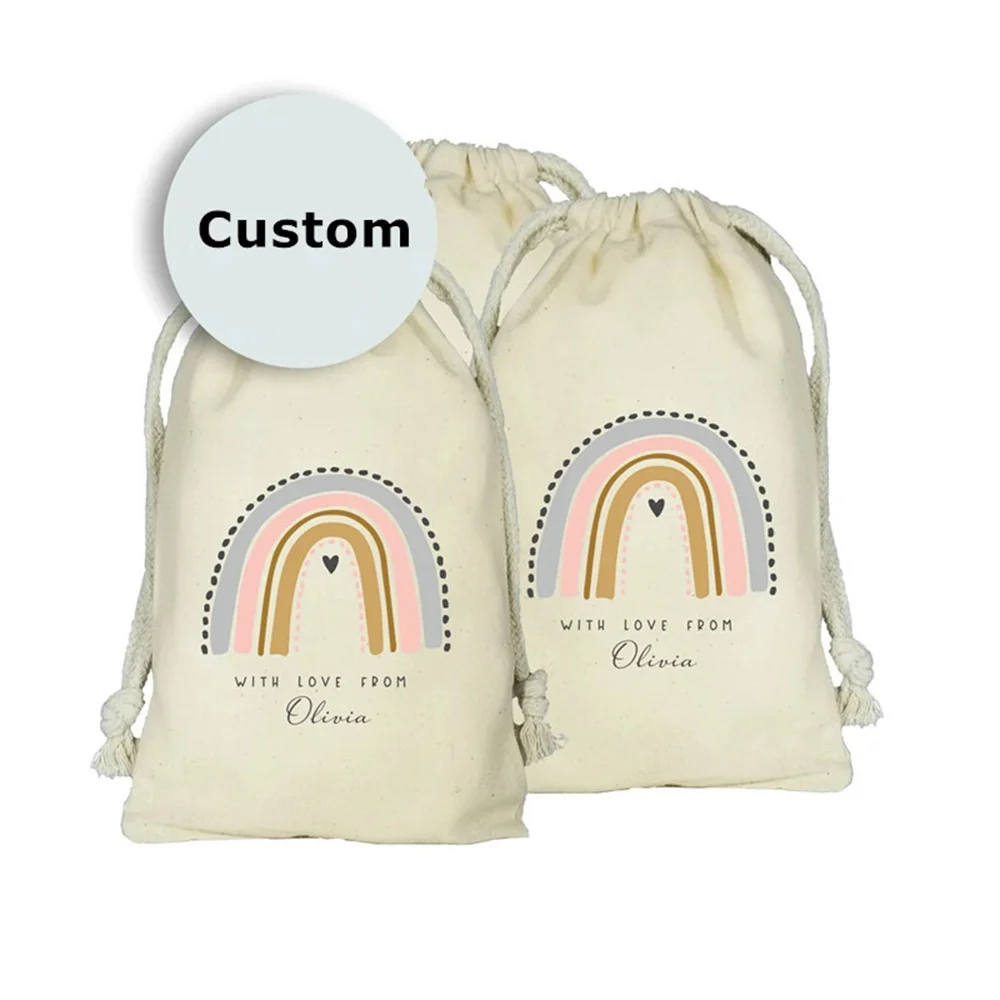 20PCS Bohemian Rainbow Party Favor Bags, Boho Rainbow, Muted Rainbow Bags, Modern Rainbow Favors, Rainbow Birthday Favor bags