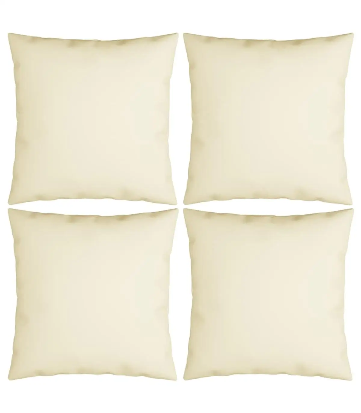 Cushions decorative cushions 4 pieces fabric cream color 50x50 cm