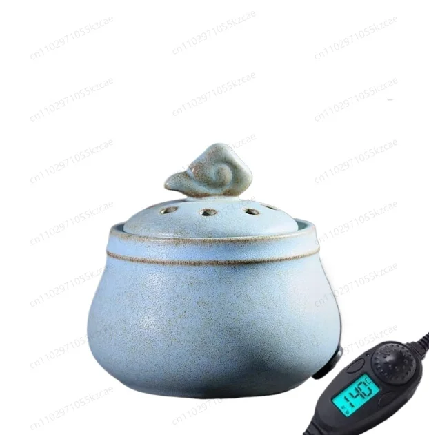 

Ceramic electronic incense burner, household electric incense smoker, indoor temperature adjustment at regular intervals