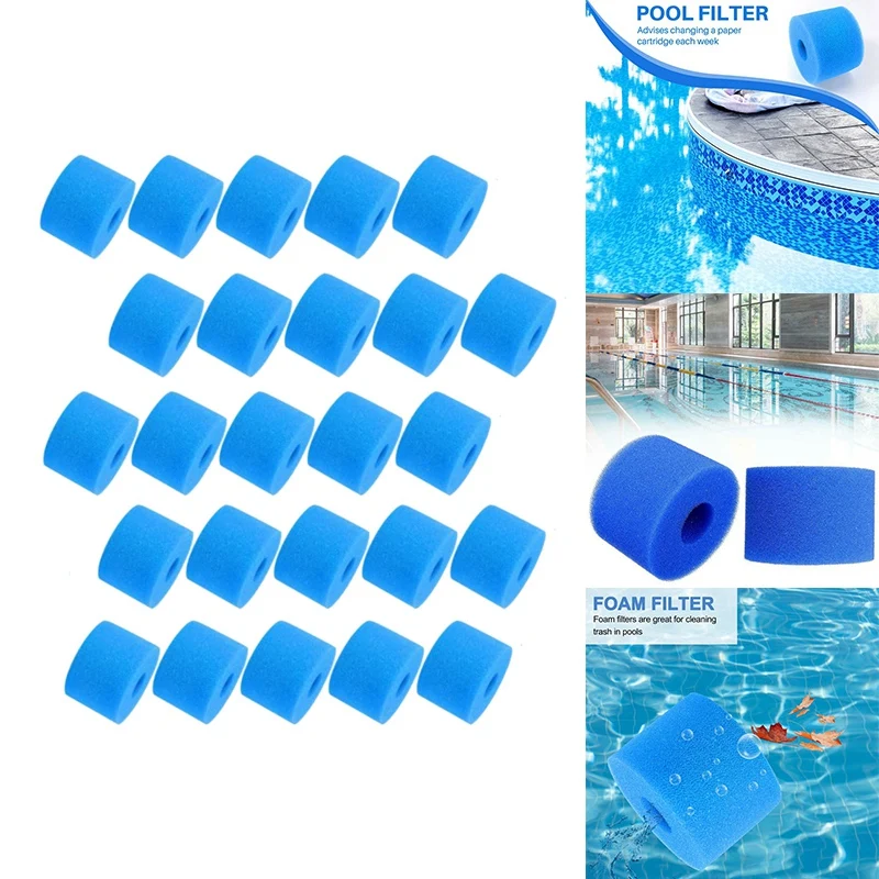 For Intex Pure Spa Reusable Washable Foam Hot Tub Filter Cartridge S1 Type Swimming Pool Filter Sponge Promotion