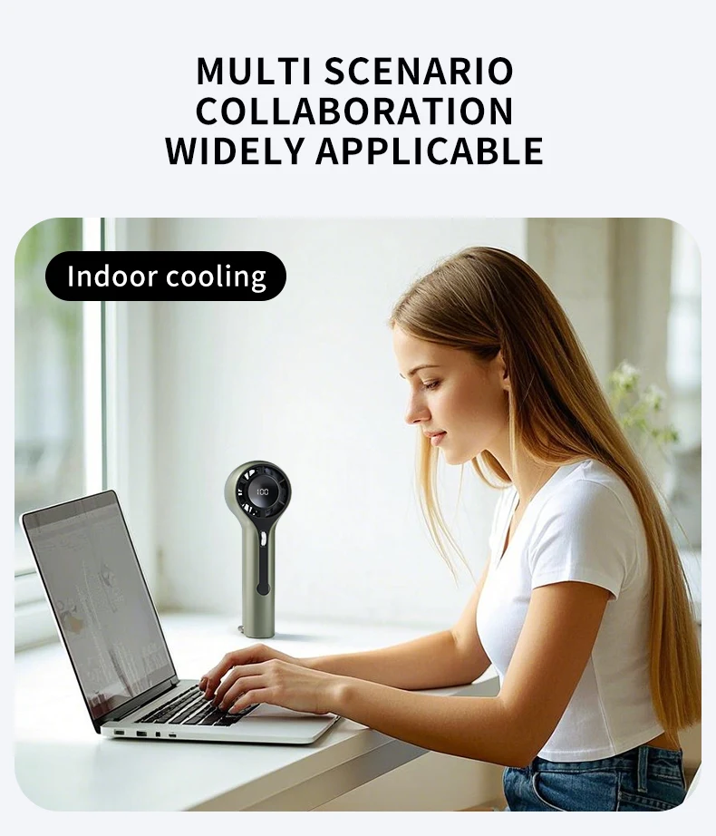 2025 الصيف مروحة كهربائية عالية الجودة 3000mah الشخصية الصغيرة المحمولة باليد الجدول USB شحن مروحة للخارجية