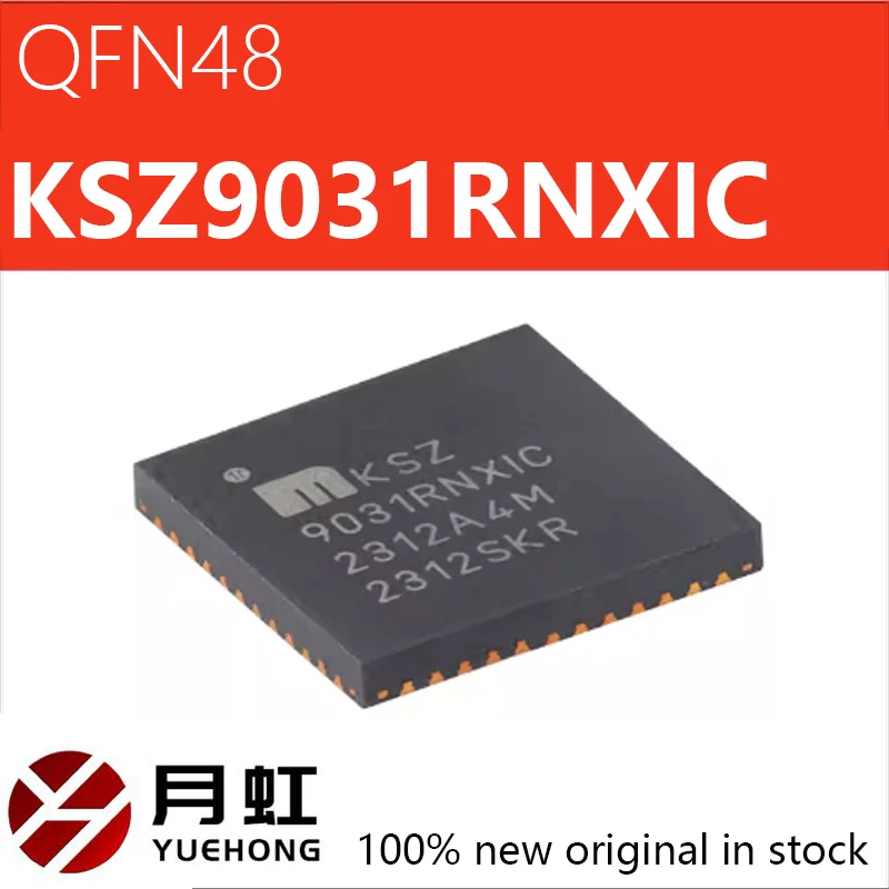 

1/10/50pcs Genuine KSZ9031RNXIC QFN-48 Gigabit Ethernet Transceiver Chip