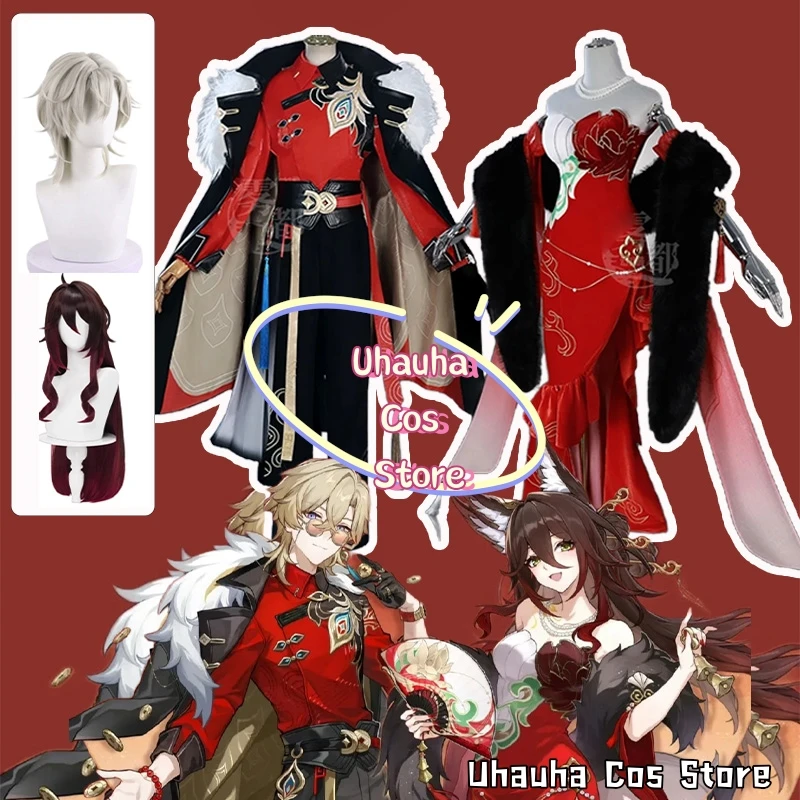 Honkai:Star Rail Aventurine Tingyun Cosplay Costume Suits/Dresses Wig Full Set 2025 Anime Halloween Party Suit Unisex Outfit