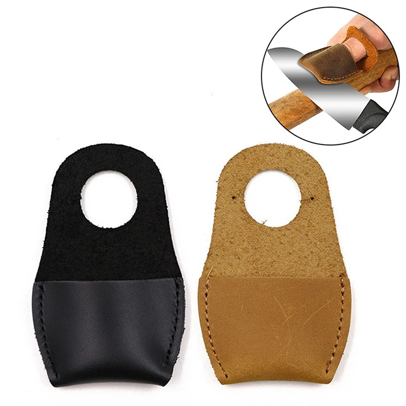 Thumb Brace Wood Carving Leather Finger Protector Handmade Carving Accessories Whittling Tools Gloves For Wood Carving Craft